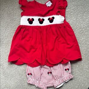 Minnie Mouse Baby Dress and Shorts Set - MK designs